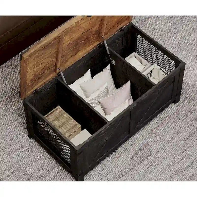 Table Basse WAMPAT, Table Basse Relevable avec Rangement - 1 Unité