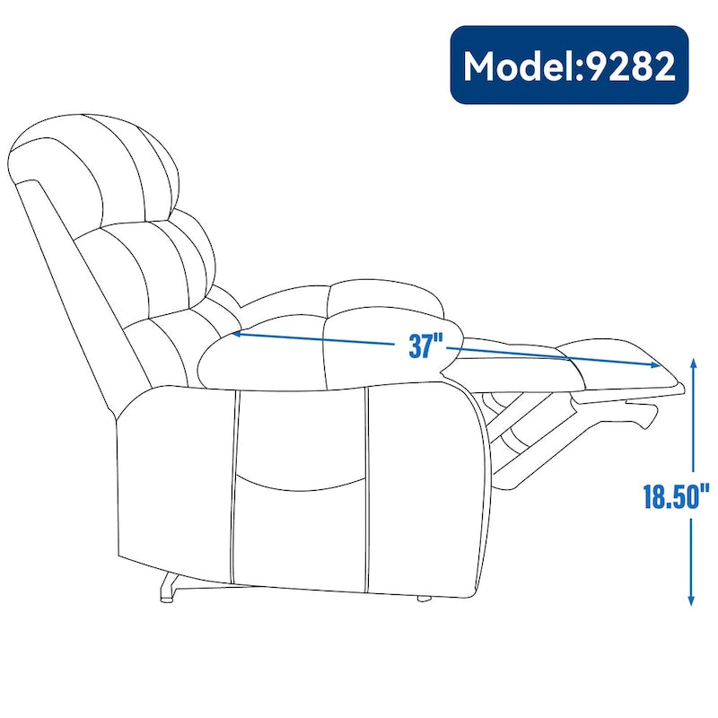 Fauteuil inclinable électrique double moteur avec massage et chaleur pour personnes âgées, grands fauteuils inclinables simples "Lazy Boy" avec télécommande