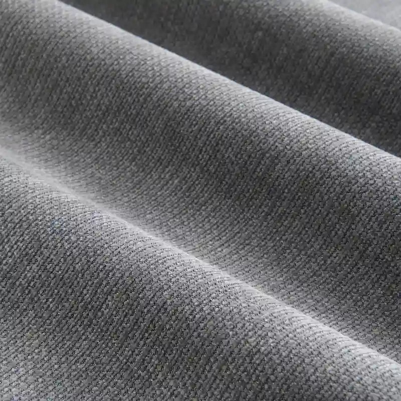 Sofa modułowa szenilowa w kształcie litery L z ruchomym pufem