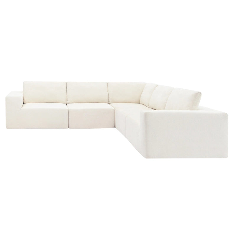 147 Sofa modułowa, narożnik w kształcie litery L z szerokim siedziskiem, dowolna konfiguracja