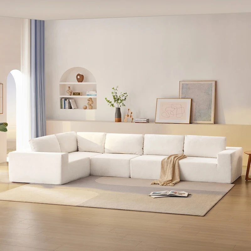 147 Sofa modułowa, narożnik w kształcie litery L z szerokim siedziskiem, dowolna konfiguracja