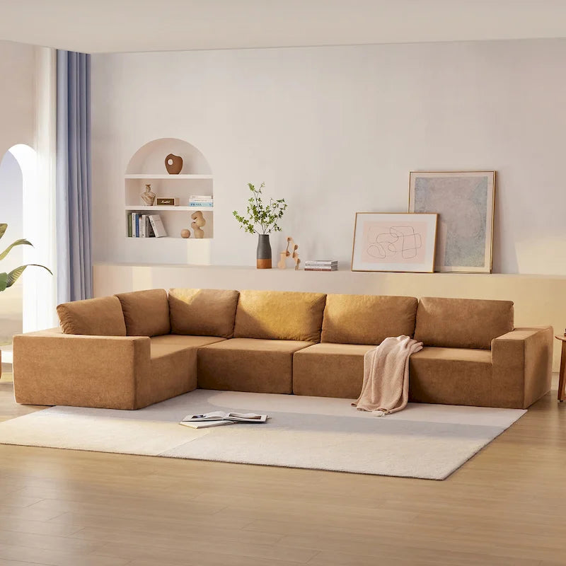 147 Sofa modułowa, narożnik w kształcie litery L z szerokim siedziskiem, dowolna konfiguracja