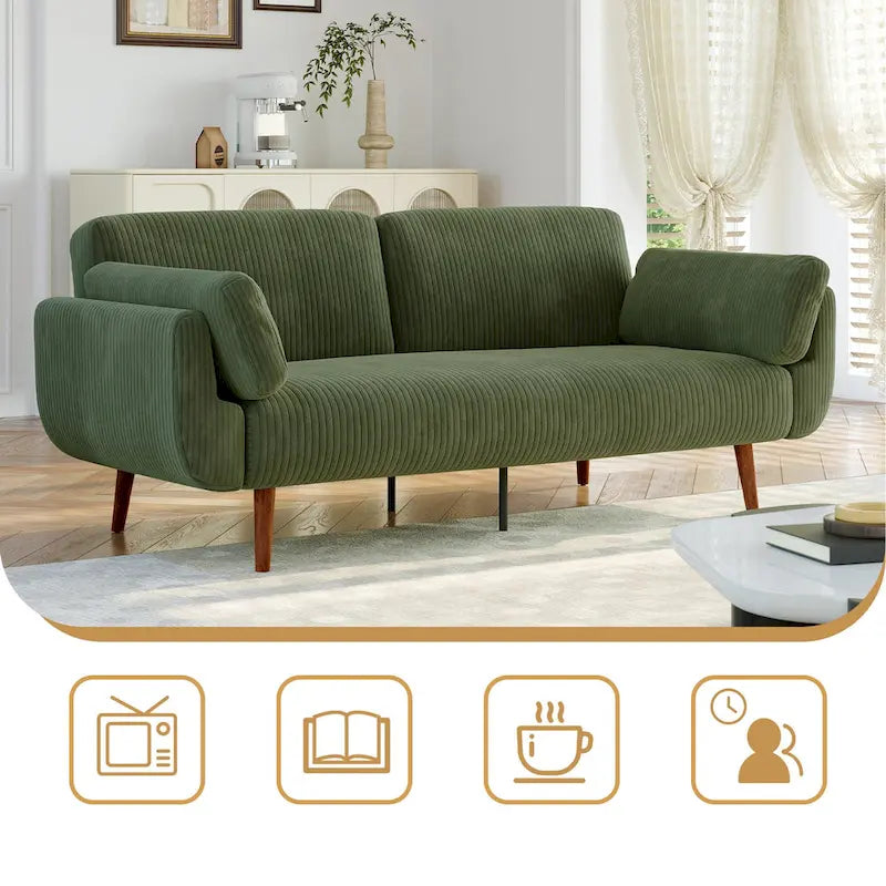 Rozkładana Sofa Futon Sofa Łóżko Fotel Relaksacyjny do Salonu
