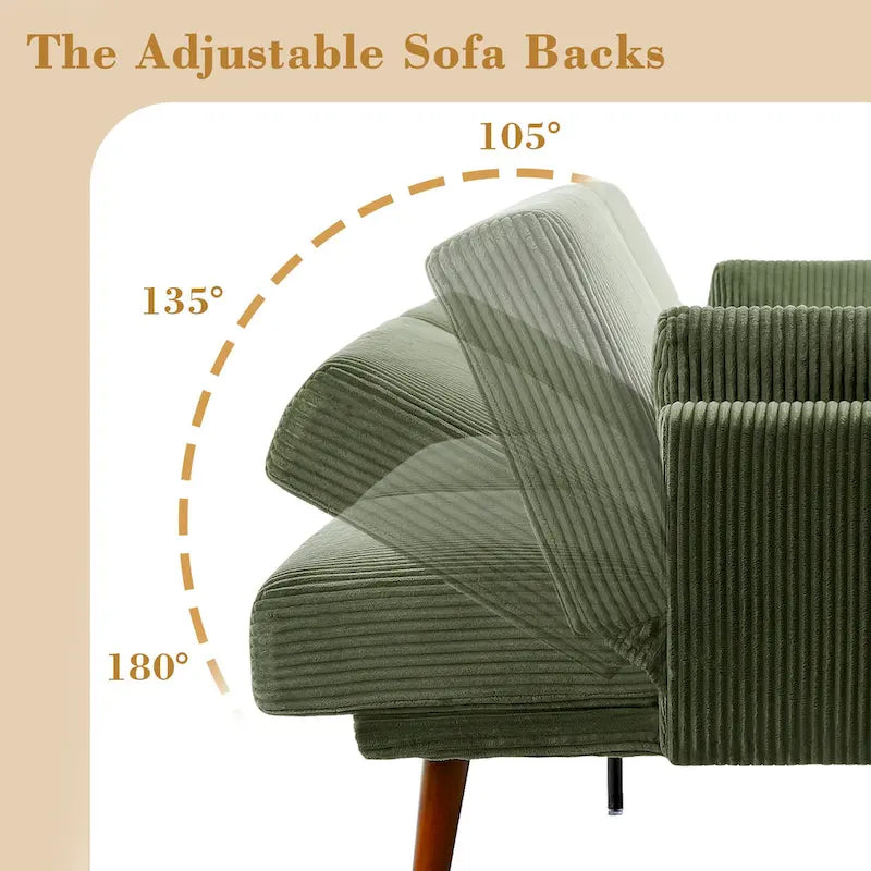 Rozkładana Sofa Futon Sofa Łóżko Fotel Relaksacyjny do Salonu