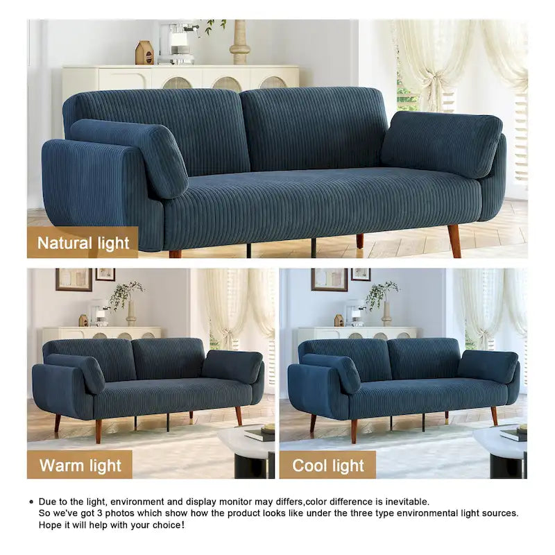 Rozkładana Sofa Futon Sofa Łóżko Fotel Relaksacyjny do Salonu