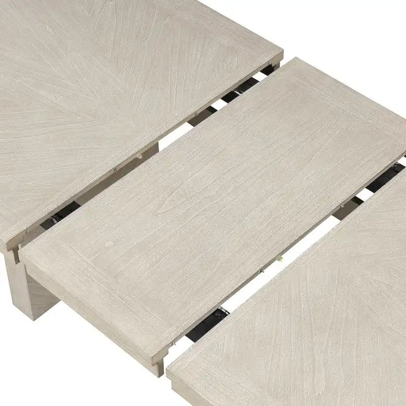 Zestaw 6 mebli do jadalni Furniture of America Yetaria w nowoczesnym stylu wiejskim z naturalnego drewna