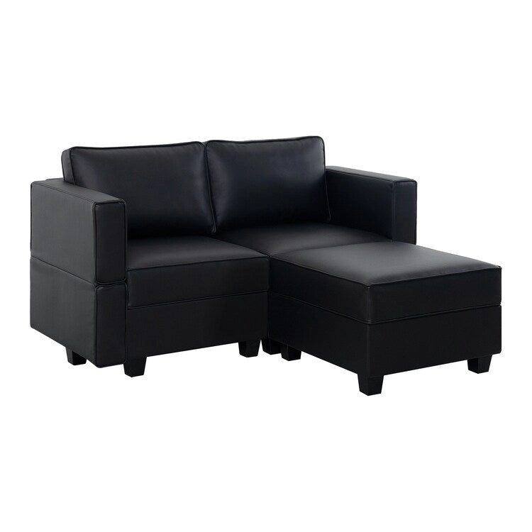 Modułowa rozkładana sofa segmentowa z funkcją spania (dwuosobowa)