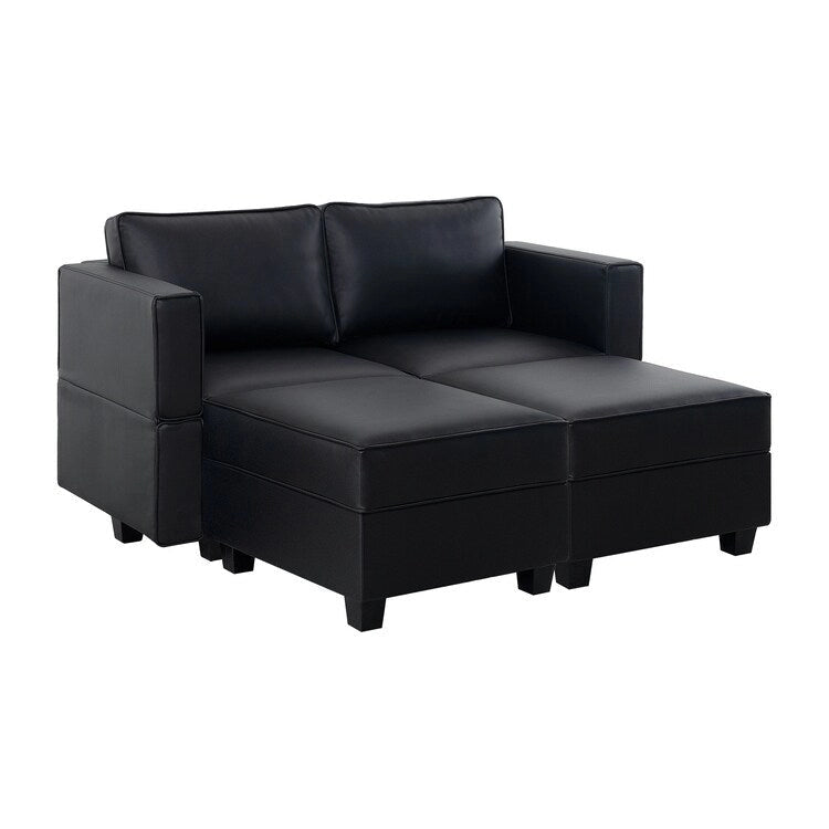 Modułowa rozkładana sofa segmentowa z funkcją spania (dwuosobowa)