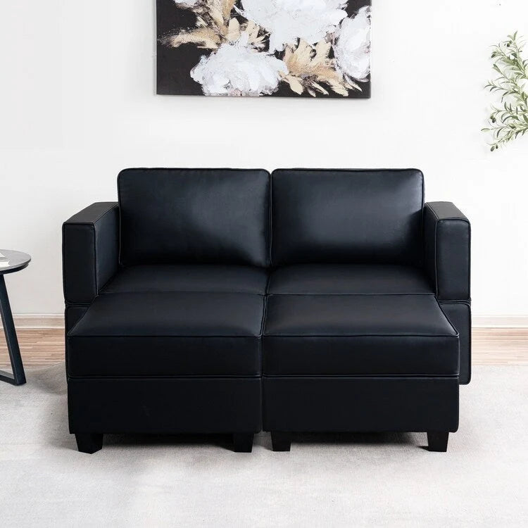 Modułowa rozkładana sofa segmentowa z funkcją spania (dwuosobowa)