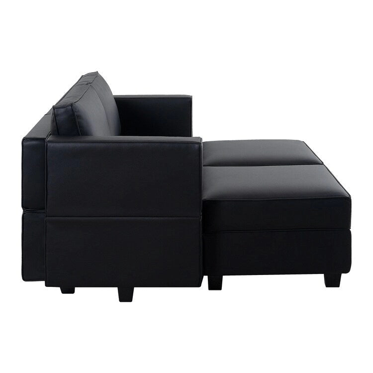 Modułowa rozkładana sofa segmentowa z funkcją spania (dwuosobowa)
