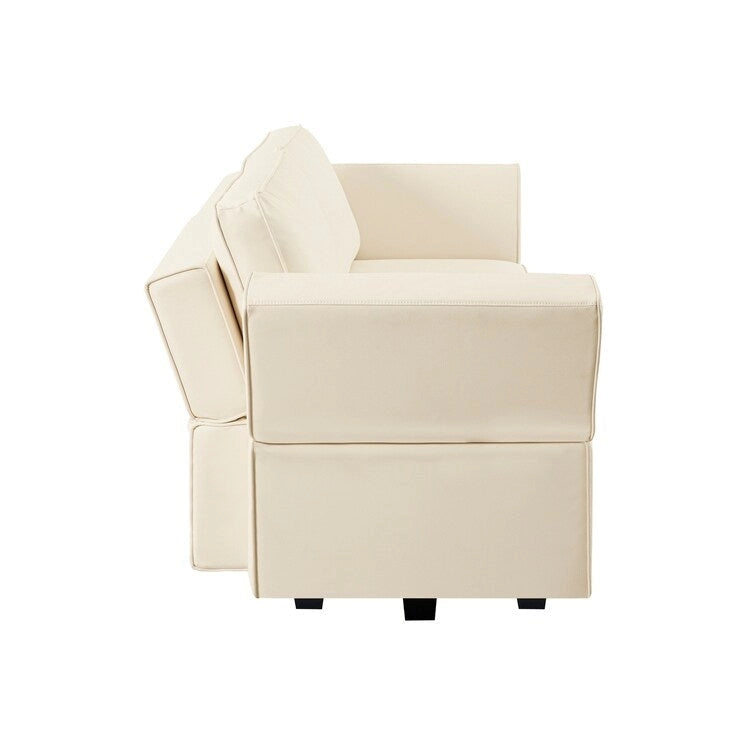 Modułowa rozkładana sofa segmentowa z funkcją spania (dwuosobowa)