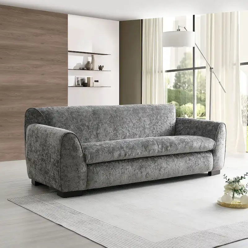 Canapé de style banquette moderne Corwin de Furniture of America avec tissu certifié OEKO TEX
