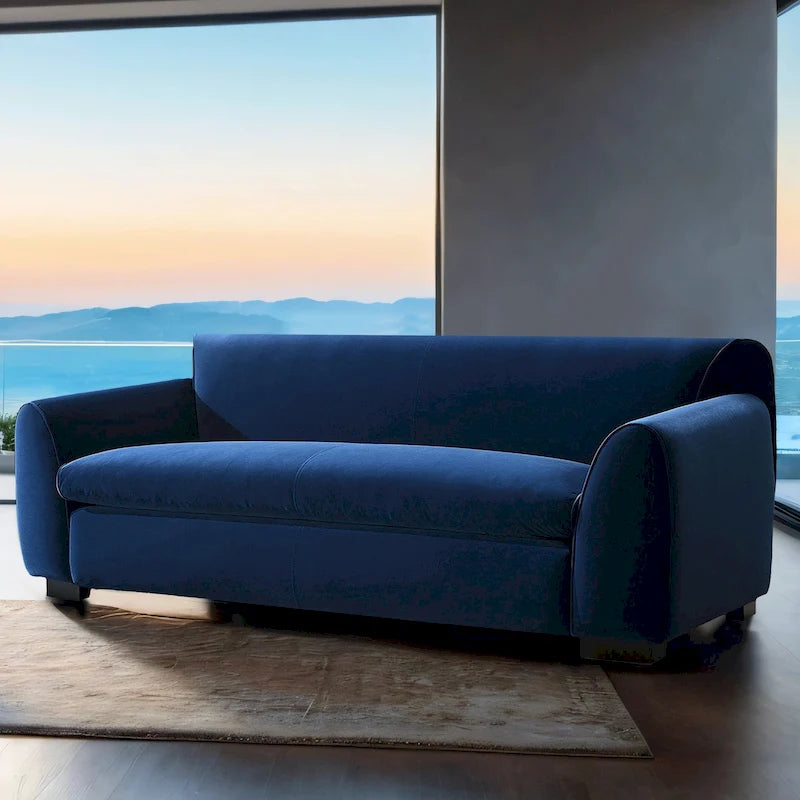 Canapé de style banquette moderne Corwin de Furniture of America avec tissu certifié OEKO TEX