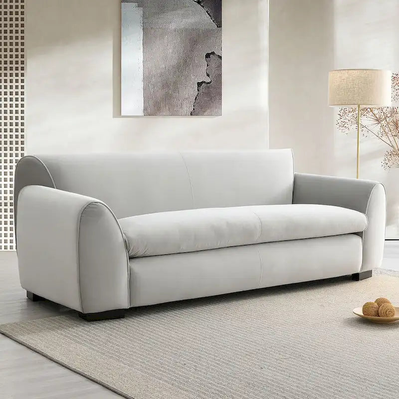 Canapé de style banquette moderne Corwin de Furniture of America avec tissu certifié OEKO TEX