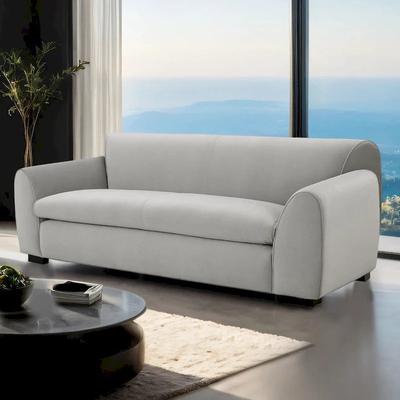 Sofa w stylu nowoczesnej ławki Furniture of America Corwin z tkaniny z certyfikatem OEKO TEX