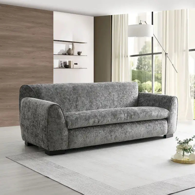 Sofa w stylu nowoczesnej ławki Furniture of America Corwin z tkaniny z certyfikatem OEKO TEX