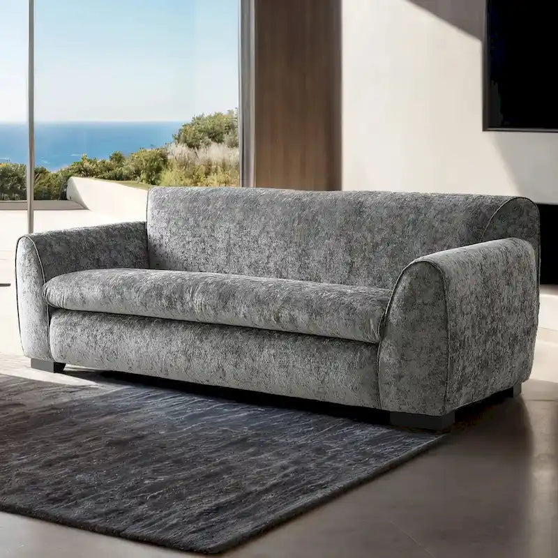 Sofa w stylu nowoczesnej ławki Furniture of America Corwin z tkaniny z certyfikatem OEKO TEX