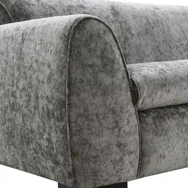Sofa w stylu nowoczesnej ławki Furniture of America Corwin z tkaniny z certyfikatem OEKO TEX