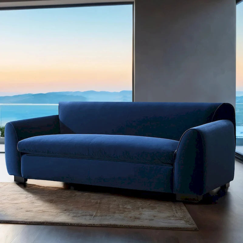 Sofa w stylu nowoczesnej ławki Furniture of America Corwin z tkaniny z certyfikatem OEKO TEX