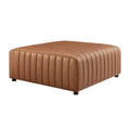 Table basse/ottomane carrée en similicuir Harland