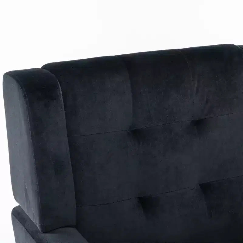 Fauteuil d'appoint capitonné multicolore avec pieds en bois, une place