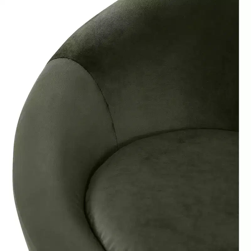 Fauteuil d'appoint en velours – Siège simple | Beige / Noir / Marron / Camel / Cognac / Crème / Vert / Fauve / Taupe
