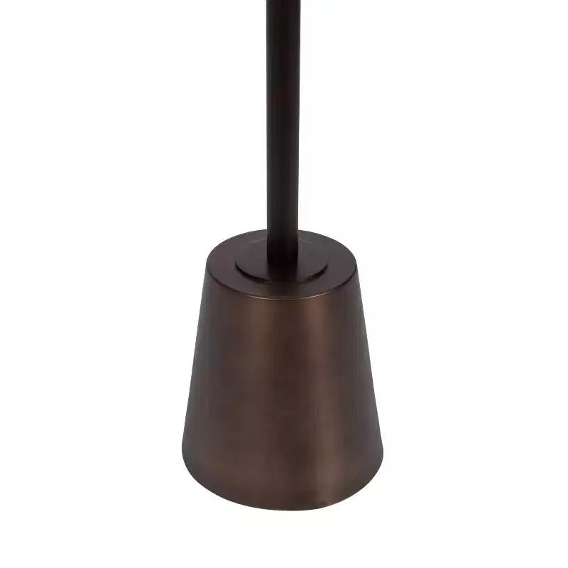 Table d'appoint ronde en métal marron, pour 1 personne