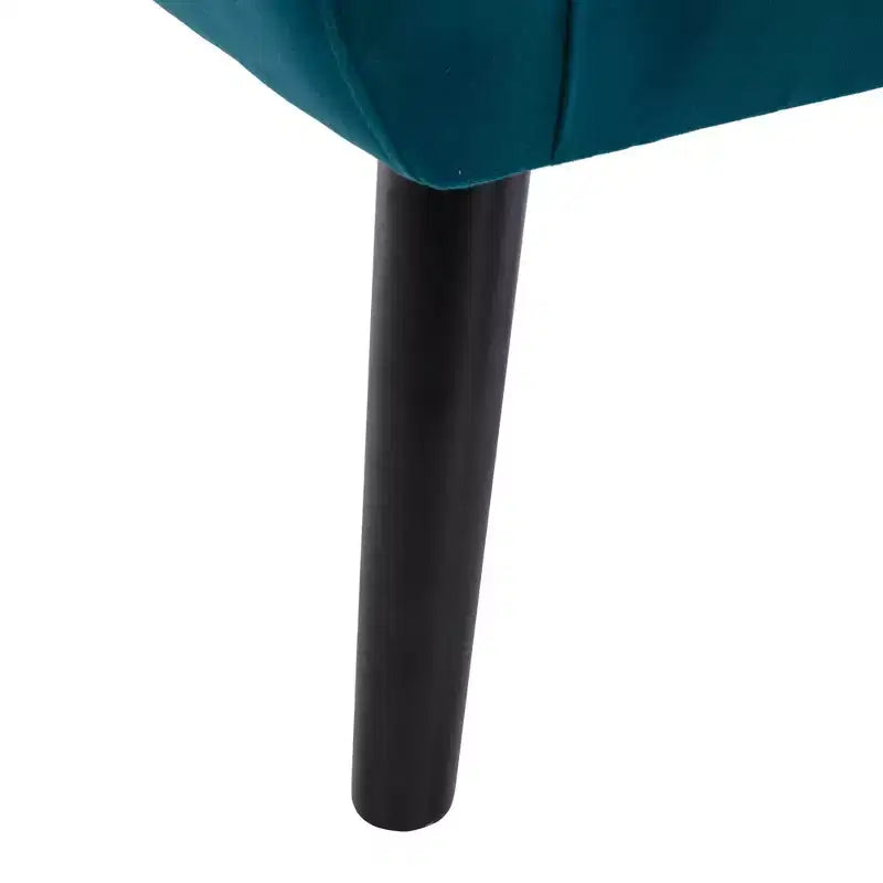 Fauteuil d'appoint capitonné multicolore avec pieds en bois, une place