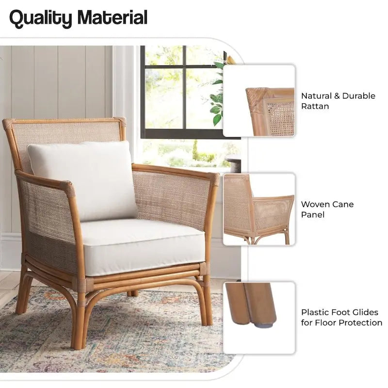 Tatum Rattan Accent Chair