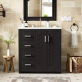 30 Bathroom Vanity with Sink, Bathroom Storage Cabinet with Drawers, Single Sink Bathroom Vanity Soft with Closing Doors