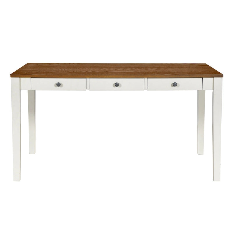 6-Piece Wooden Dining Table Set with 4 Chairs & Bench, Table with Drawer