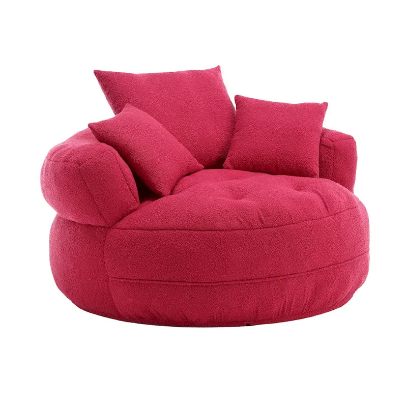 Round Lazy Sofa Chair ?C White/Blue/Grey/Yellow/Orange/Rose Red/Navy/Green, Single & Couple Seat