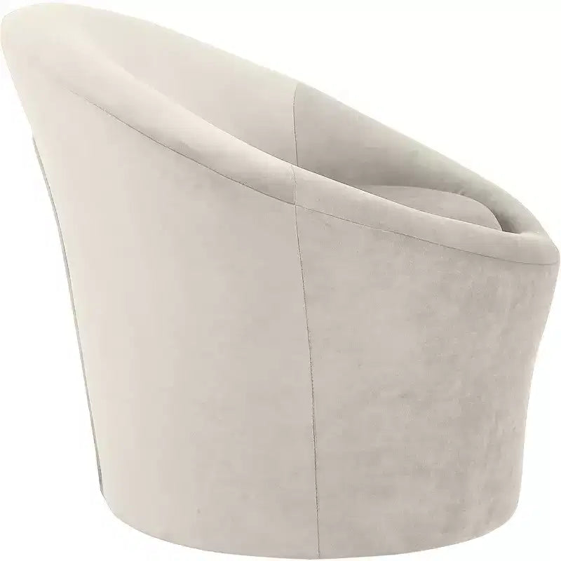 Fauteuil d'appoint en velours – Siège simple | Beige / Noir / Marron / Camel / Cognac / Crème / Vert / Fauve / Taupe