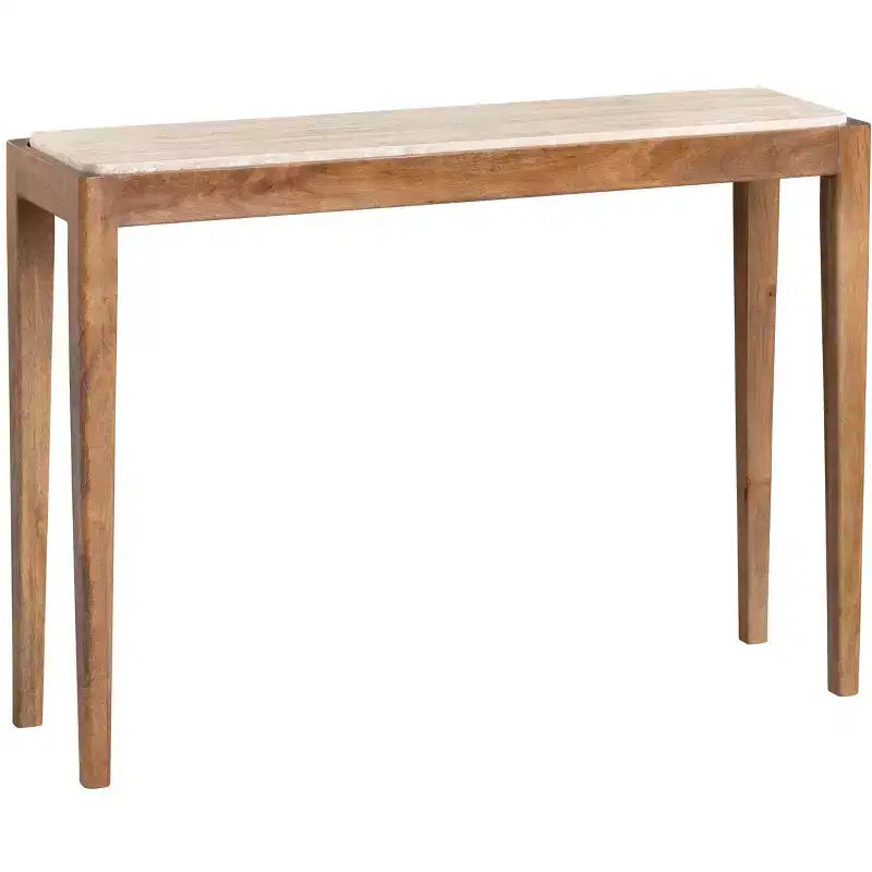 Crestview Collection 42 in. Brown Travertine Accent_Console_Sofa Table