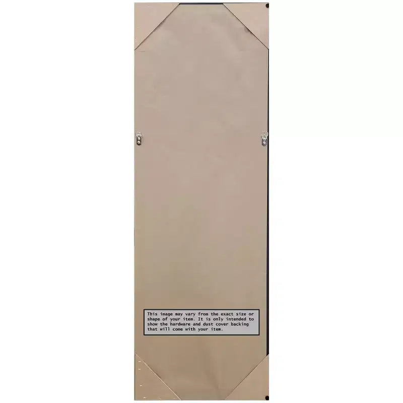 Miroir psyché noir à cadre étroit - Fixation murale/porte, 1 personne