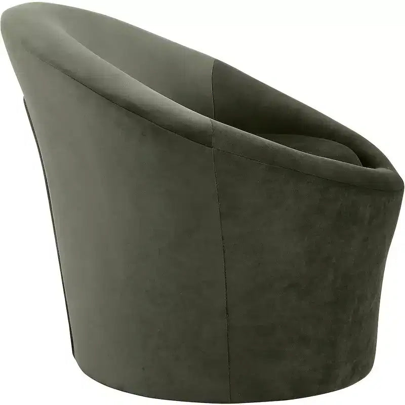 Fauteuil d'appoint en velours – Siège simple | Beige / Noir / Marron / Camel / Cognac / Crème / Vert / Fauve / Taupe