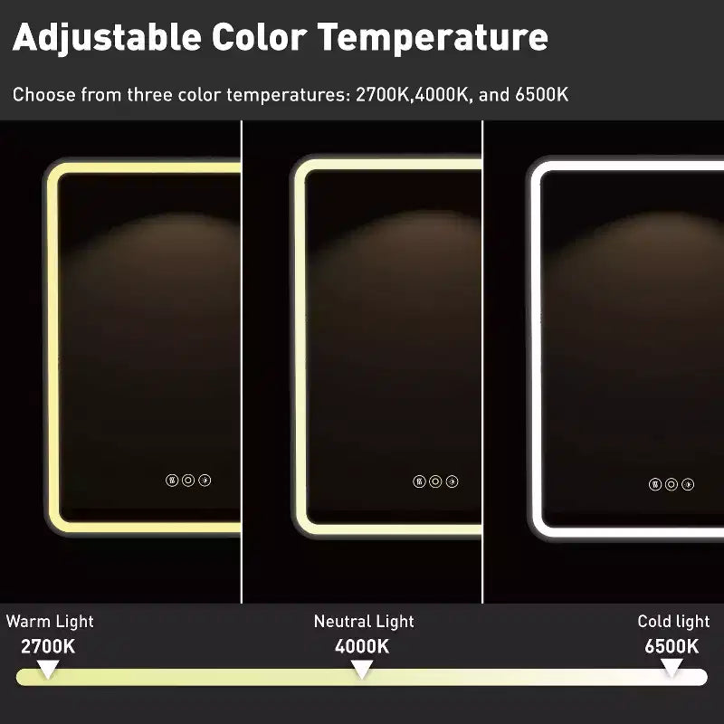 Armoire à pharmacie LED noire / blanche / dorée, porte simple, charnière à gauche ou à droite, encastrée ou murale