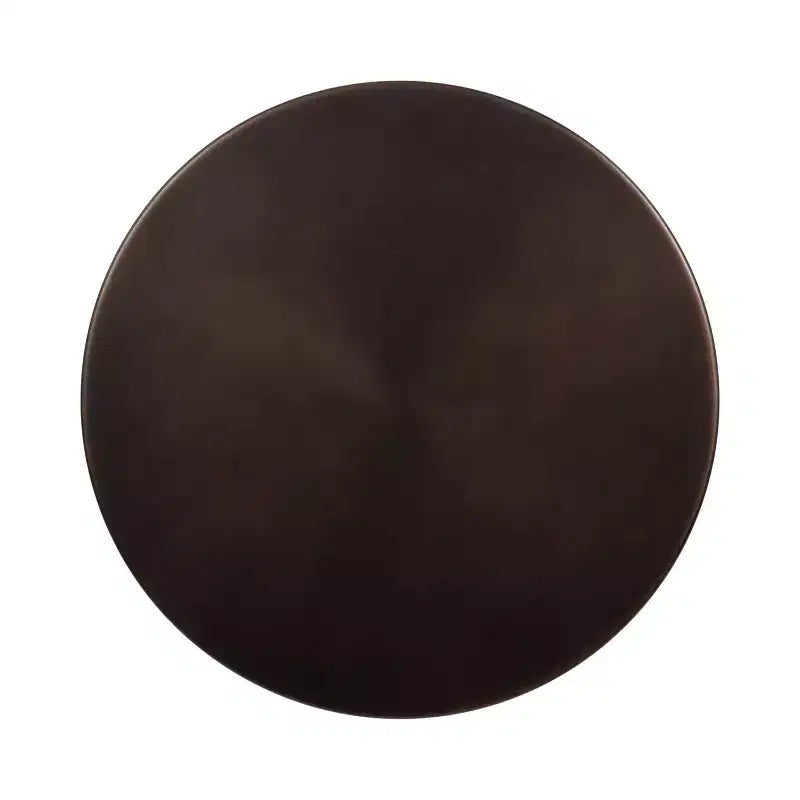 Table d'appoint ronde en métal marron, pour 1 personne