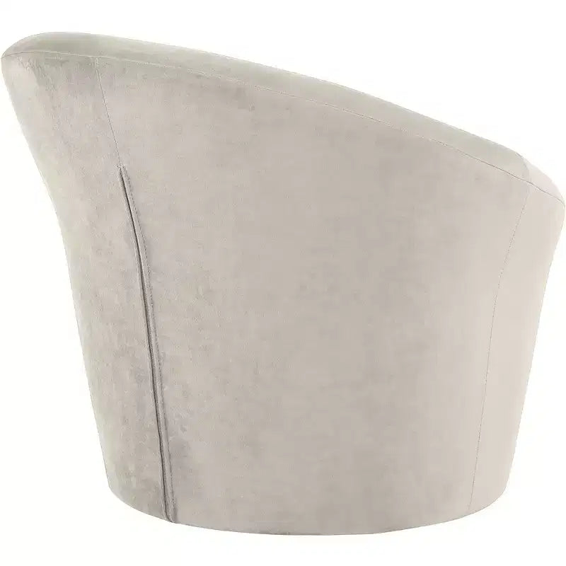 Fauteuil d'appoint en velours – Siège simple | Beige / Noir / Marron / Camel / Cognac / Crème / Vert / Fauve / Taupe