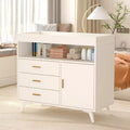 COZONY Baby Changing Table Dresser, 3-Drawer Changer with Removable Pad & Wooden Diaper Station for Nursery