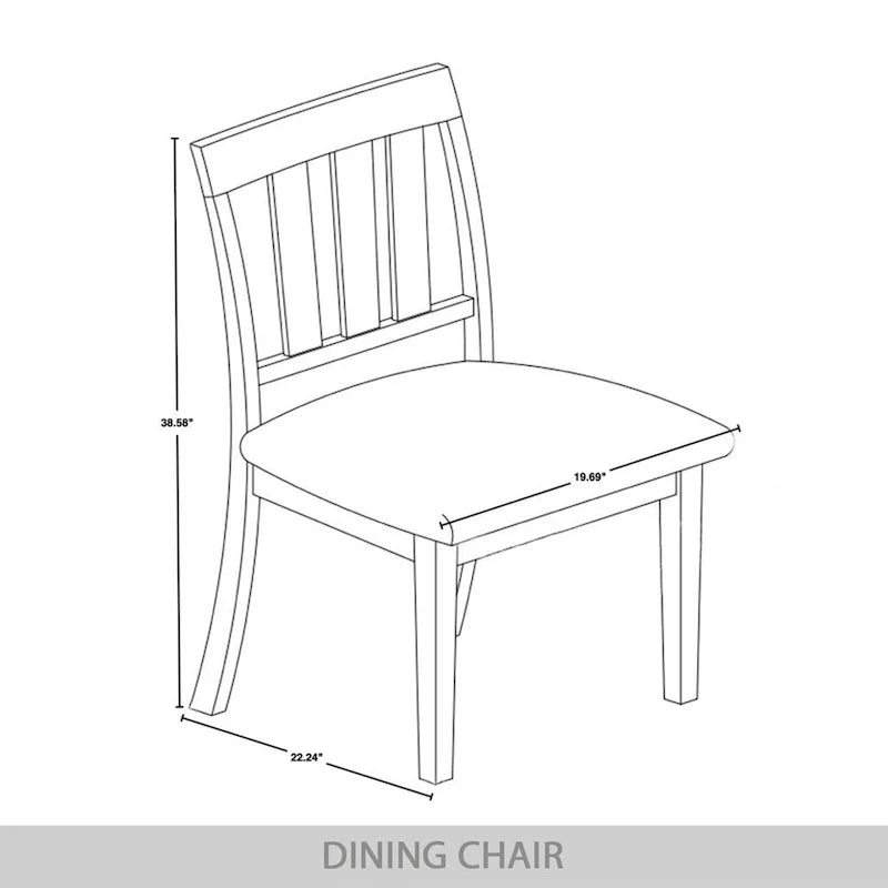 CraftPorch Classic 7-piece Wooden Dining Set