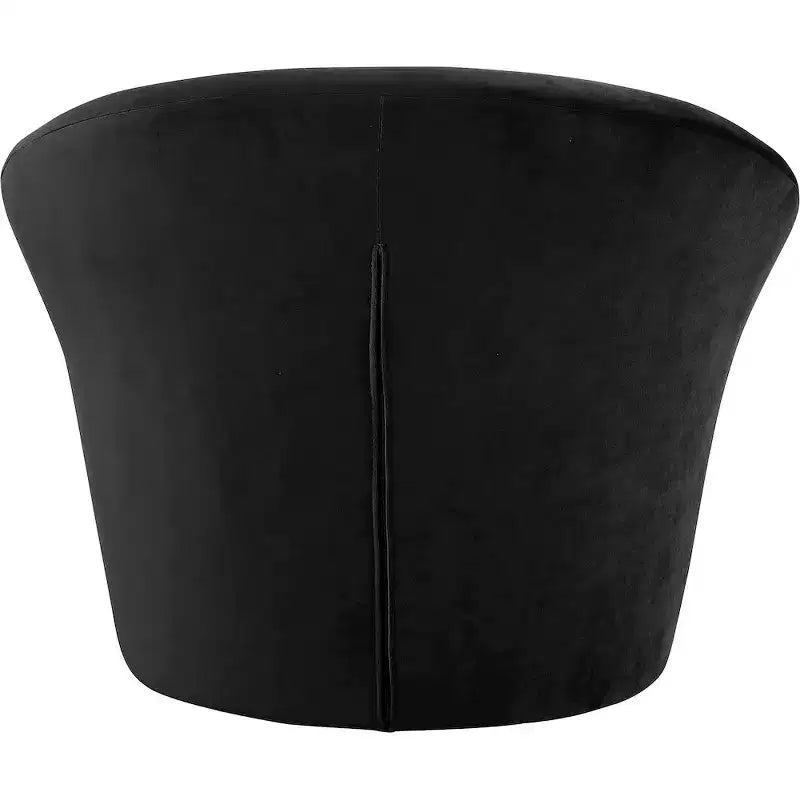 Fauteuil d'appoint en velours – Siège simple | Beige / Noir / Marron / Camel / Cognac / Crème / Vert / Fauve / Taupe