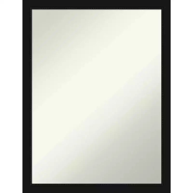 20" x 26" Non-Beveled Avon Black Narrow Wall Mirror - Amanti Art