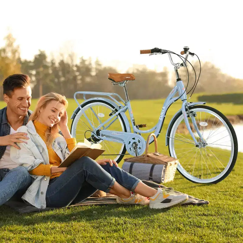 Zeus & Ruta 24-Inch Ladies Bicycle with 7-Speed and Steel Frame