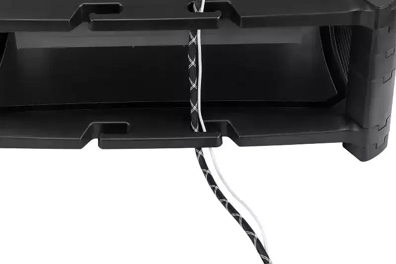 Support rehausseur noir réglable en hauteur pour écran et imprimante, simple