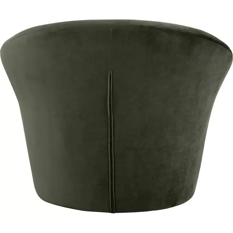 Fauteuil d'appoint en velours – Siège simple | Beige / Noir / Marron / Camel / Cognac / Crème / Vert / Fauve / Taupe