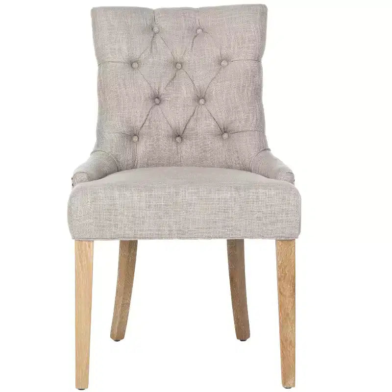 Antique Sage / Flat Cream / Grey / Sky Blue Armless Tufted Dining Chair, Set of 2