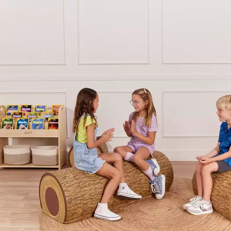 Banc de jardin en bois naturel, sans accoudoirs, 3 places