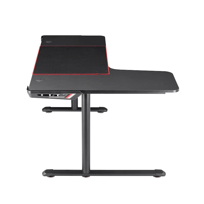 Devan - Bureau d'ordinateur et de jeu contemporain noir en métal de 6 pouces par Furniture of America