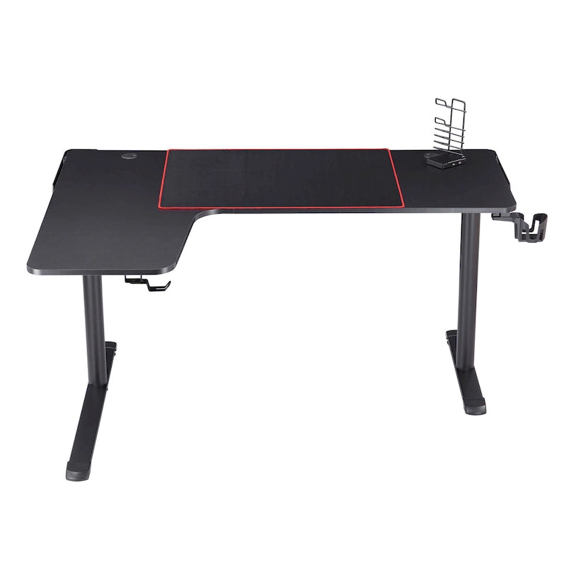 Devan - Bureau d'ordinateur et de jeu contemporain noir en métal de 6 pouces par Furniture of America